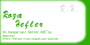 roza hefler business card